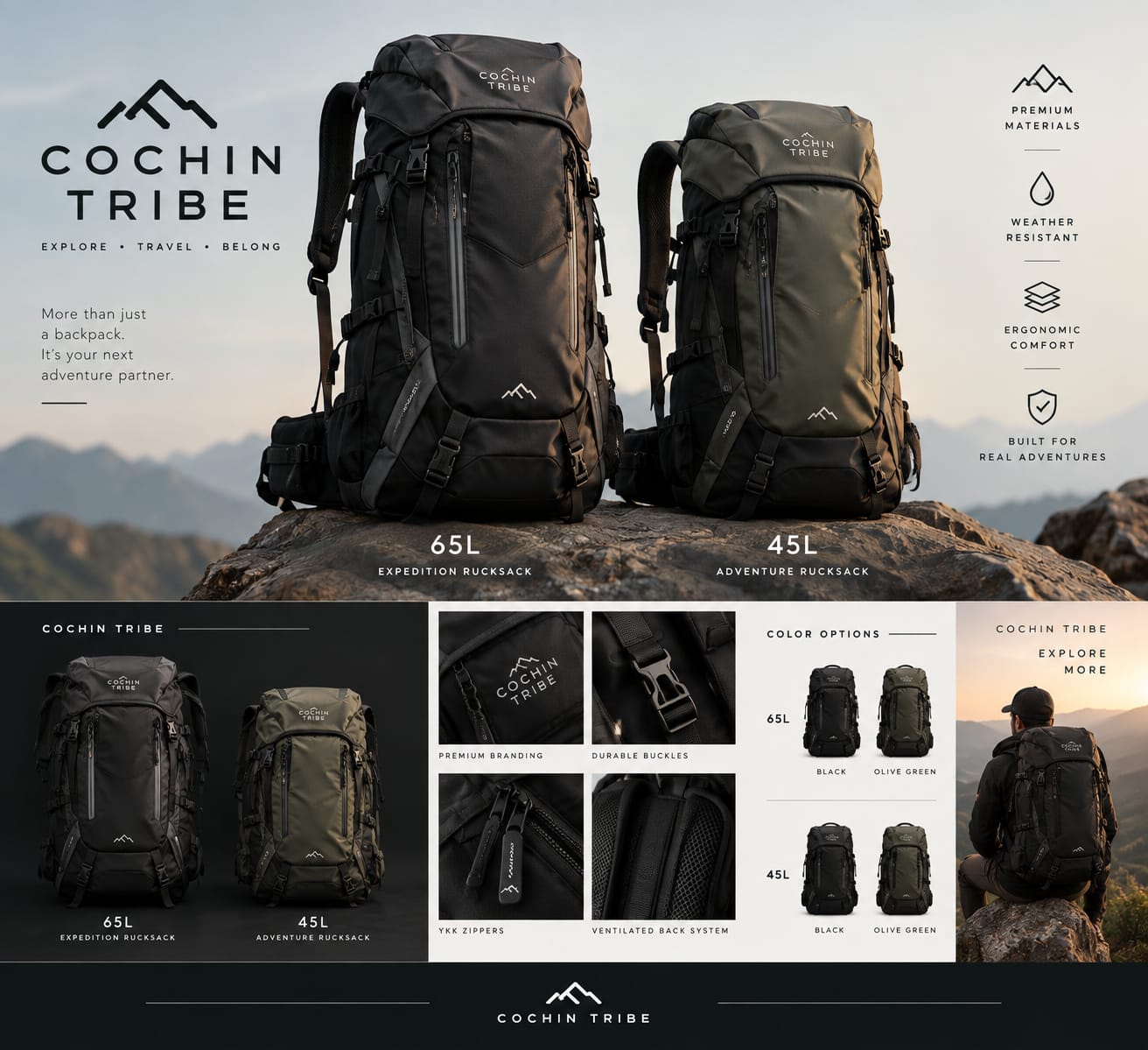 CochinTribe backpack concept